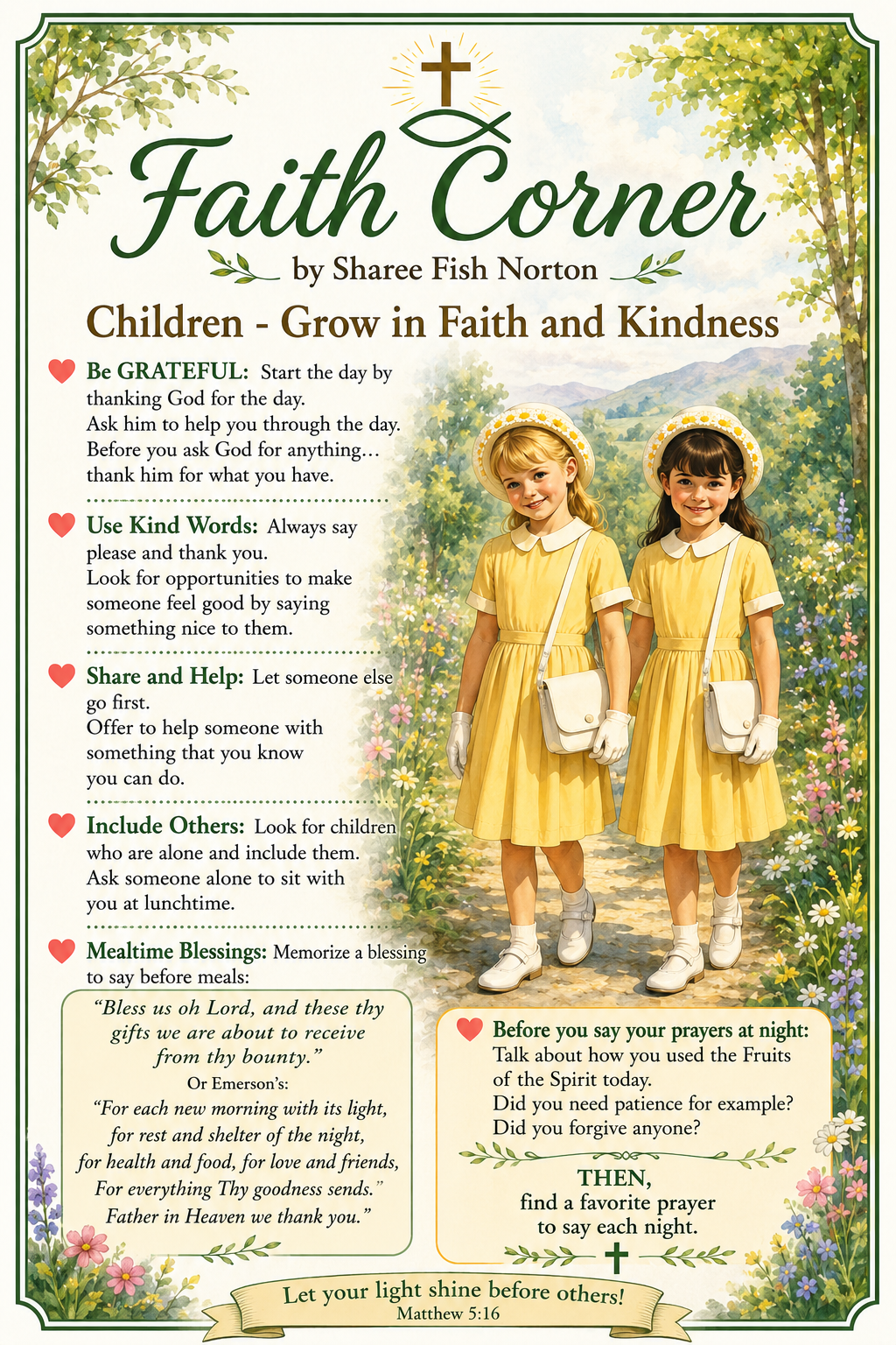 Children — Grow in Faith and Kindness